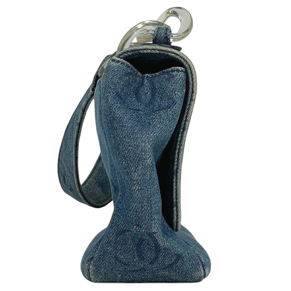Chanel Coco Mark Shoulder Bag denim blue - Picture 3 of 10